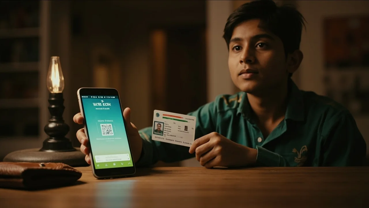 UPI withdrawal verification screen on the Vision11 app